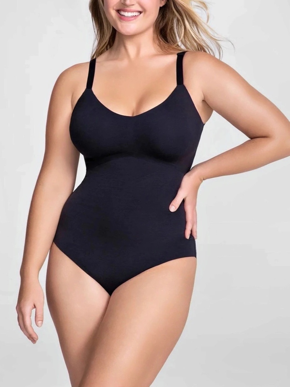Honeylove Cami Bodysuit in Black